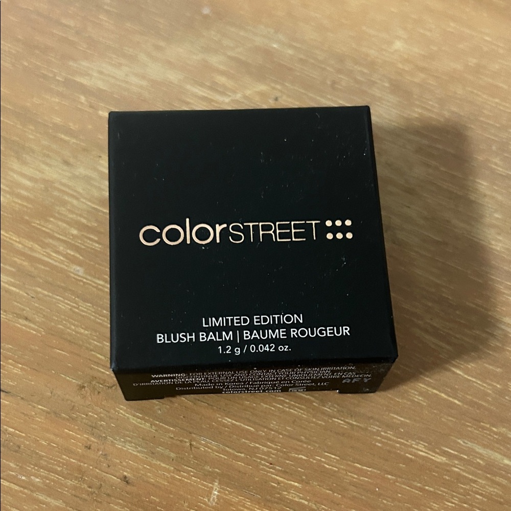 Color Street Limited Edition Blush Balm in Black Packaging